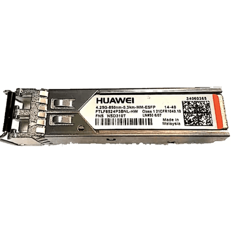 34060365 HUAWEI 4.25G-850nm-0.3KM-MM-ESFP Tranceiver Module - Gestion y Equipos (G&E)