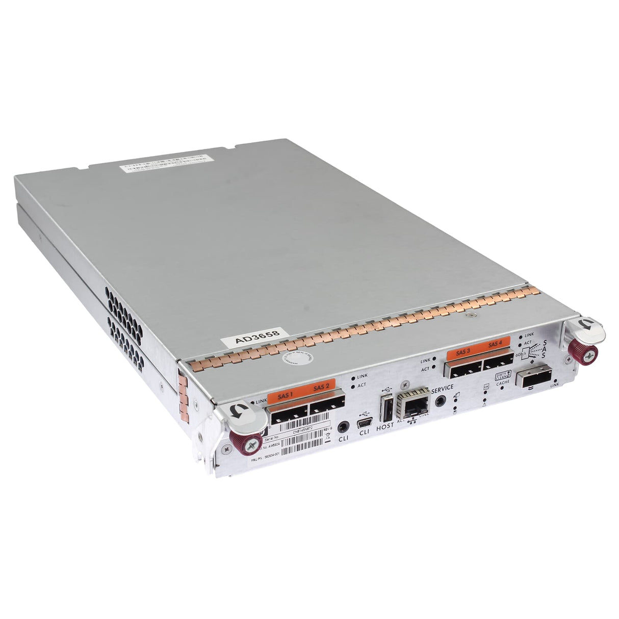 582934-001 HPE Storageworks Modular Smart Array P2000 G3 SAS Controller AW592A