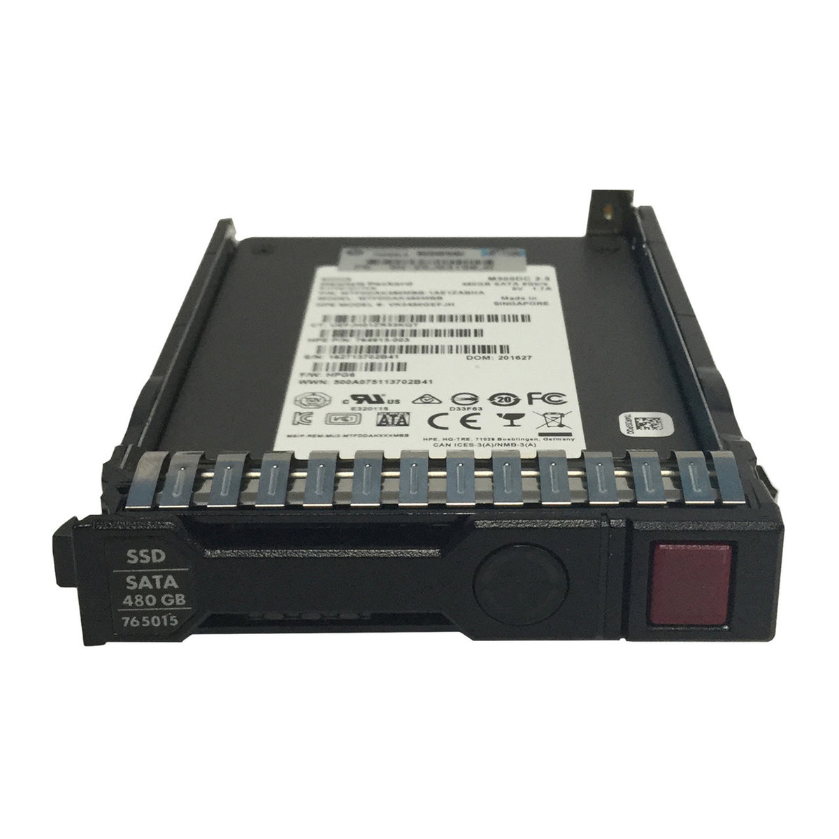 765015-001 HP 480GB 2.5 SATA VE 6G Disco SSD 764927-B21