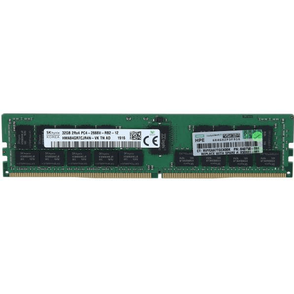 815100-B21 HPE 32GB (1X32GB) 2RX4 PC4-2666V-R MEMORIA 850881-001 - Gestion y Equipos (G&E)