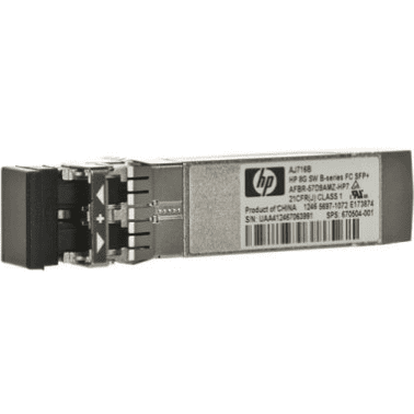 AJ716B 	HP 8Gb Shortwave B-series FC SFP+  670504-001 - Gestion y Equipos (G&E)