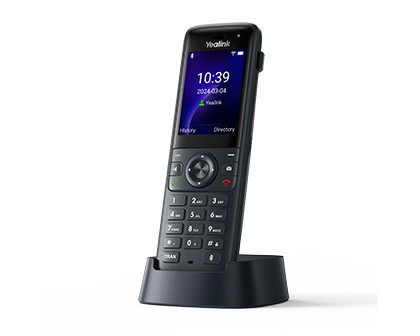 Telefono inalambrico SIP WI-FI 6 doble banda,pantalla color 2,4 pulgadas, bluetooth 5.0, 4 cuentas SIP y bateria de 2000mAh. Incluye base de carga - Gestion y Equipos (G&E)