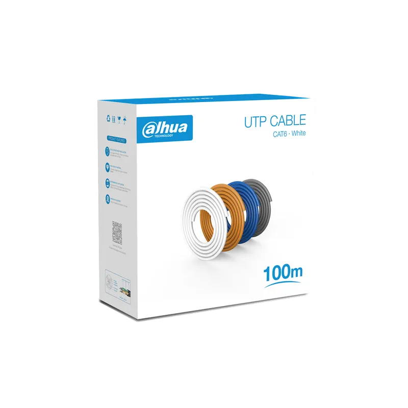 DH-PFM920I-6UN-C-100-white. ROLLO DE CABLE 100MTS. DAHUA UTP CAT6
