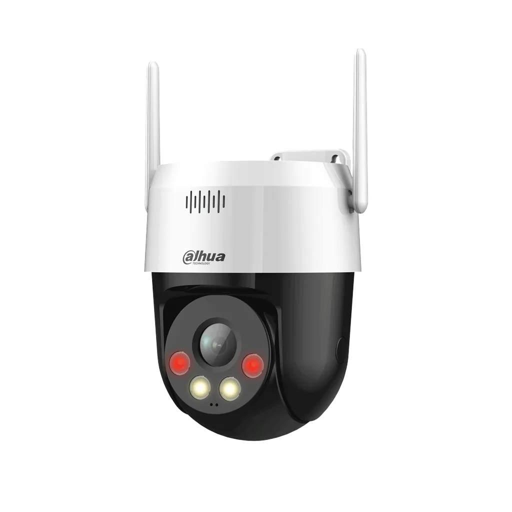DH-SD-P3AE-PV-0400B. Camara WIFI Dahua PT 3MP lente fijo de 4mm Iluminacion dual deteccion de persona y seguimiento, audio bidireccional proteccion IP66