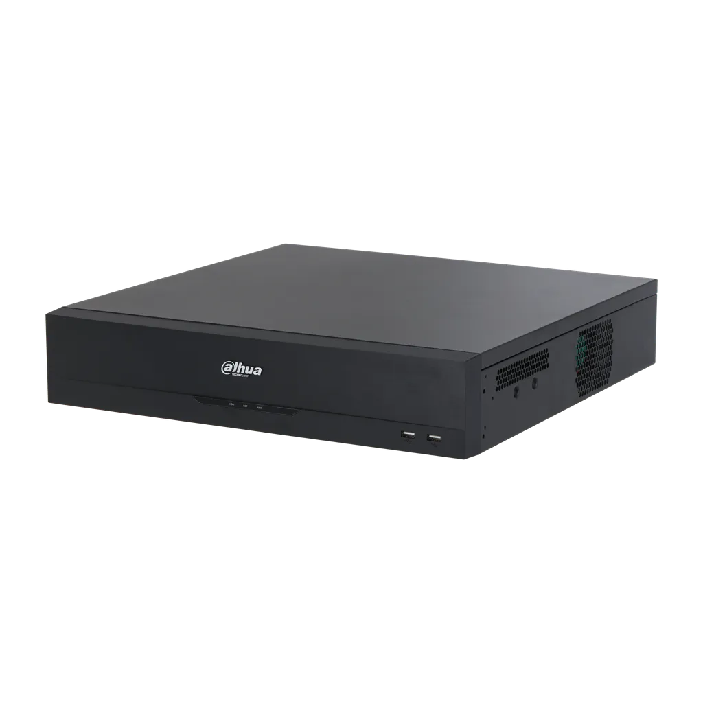 DH-XVR5832S-I3. XVR Dahua 32 canales, soporta hasta 8HDD de maximo 16TB, soporta SMD/IVS/FD XVR ocupa 2 U de espacio en Rack de comunicaciones