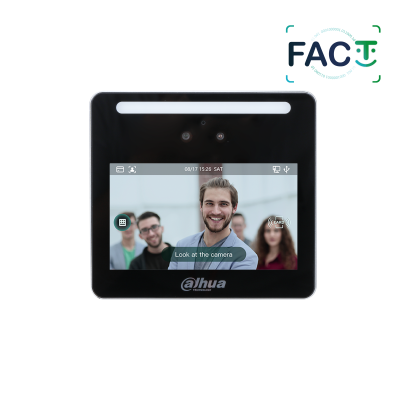 DHI-ASA3213GL-MW. Control de Asistencia con Reconocimiento Facial Dahua FACT Pantalla 4.3 Camara 2MP