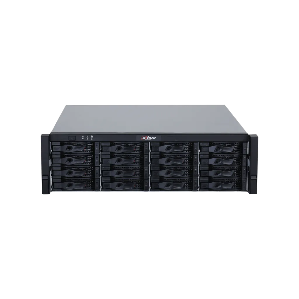 DHI-EVS5016S-V2. Storage Dahua de 16 bahias de discos, soprta HDD de hasta 20TB soporta Raid (0/1/5/6/10/50/60), Hot-Swap, N+M, ANR