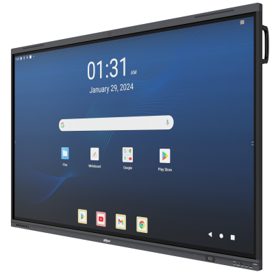 DHI-LPH86-MC480-U es una pizarra interactiva 86” 4K con Android 13, 8 GB RAM y 128 GB. Integra cámara 48 MP, audio 2.2, escritura inteligente y pantalla compartida para reuniones profesionales. - Gestion y Equipos (G&E)