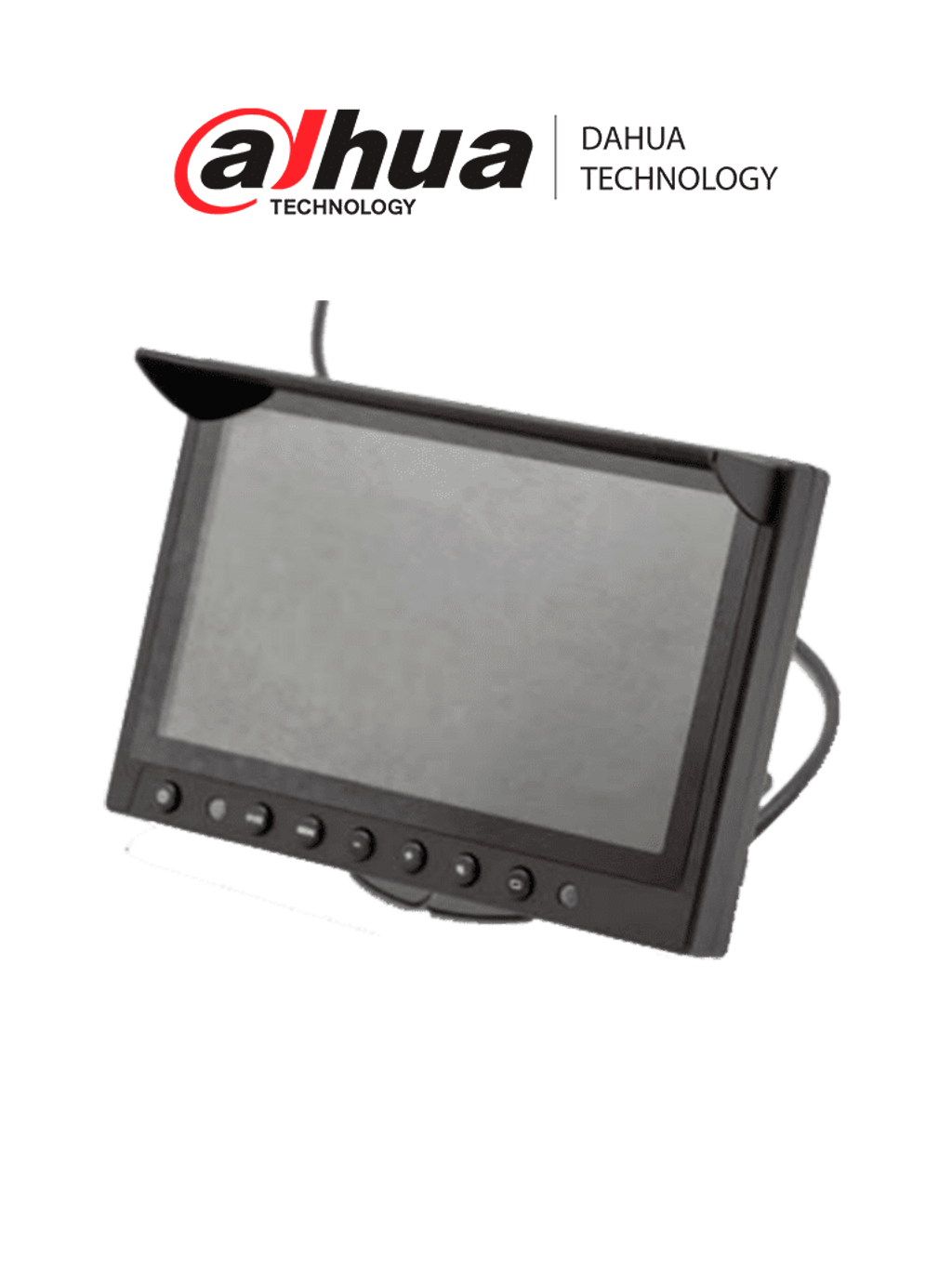 "DHI-MLCDF7-E. Monitor 7"" de Cristal liquido (LCD) para dispositivos moviles, conector M12 A-coding"