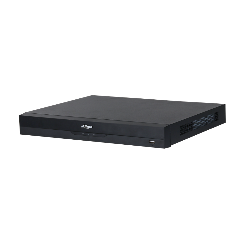 DHI-NVR5216-16P-EI. NVR Dahua 16 canales 16puertos PoE soporta 2 HDD hasta 16TB IA Perimetral protec - Gestion y Equipos (G&E)