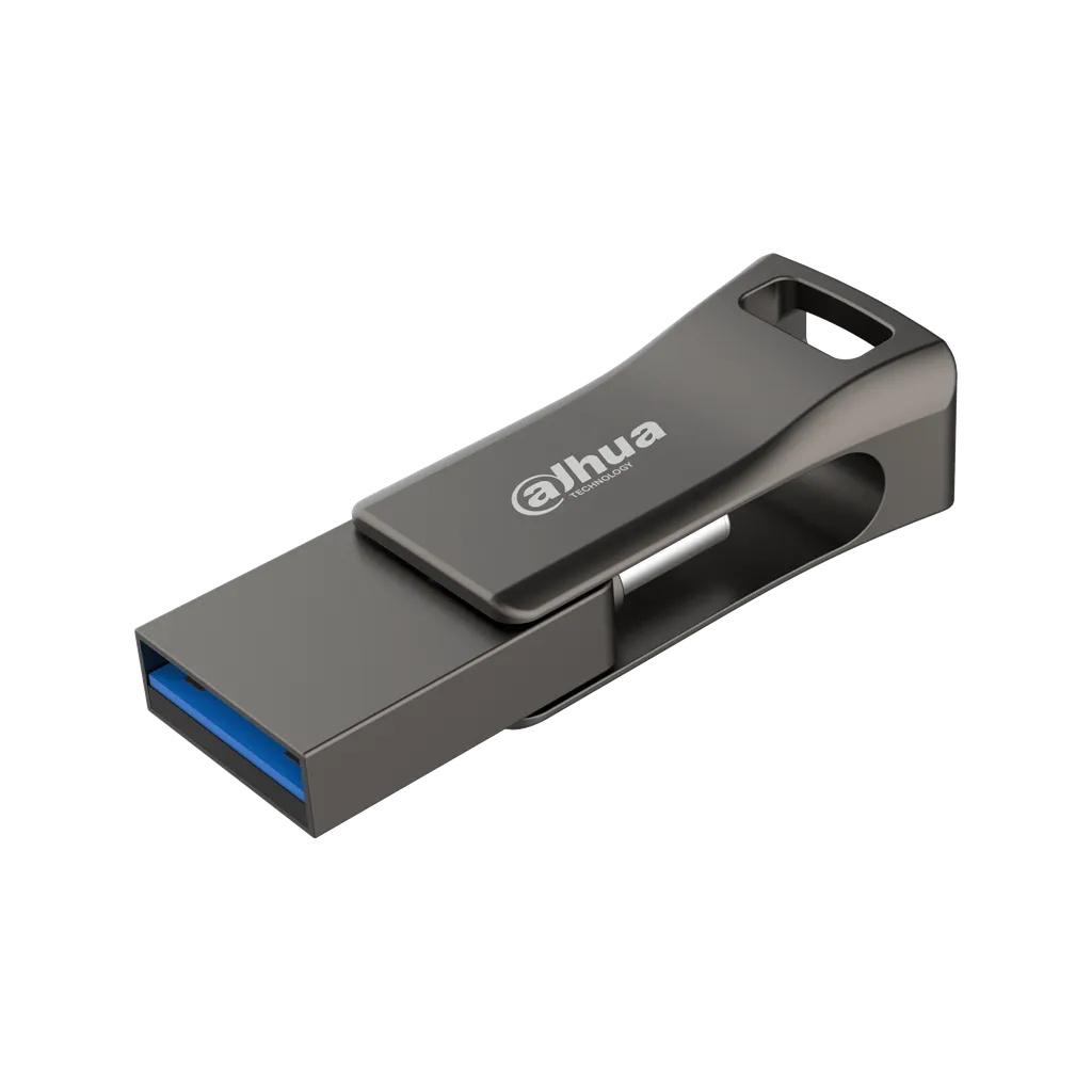 DHI-USB-P639-32-64GB. Memoria USB Dahua de 64G USB 3.2 Gen 1 metalico velocidad de escritura de 6-100 MB/s, velocidad de lectura 20-150 MB/s