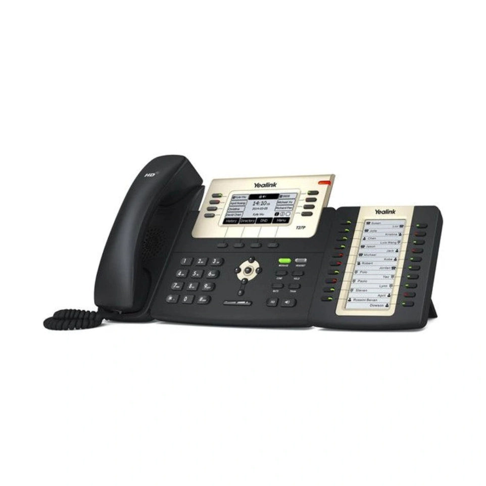 Yealink Módulo de expansión para teléfonos IP Yealink con teclas programables y pantalla LCD.