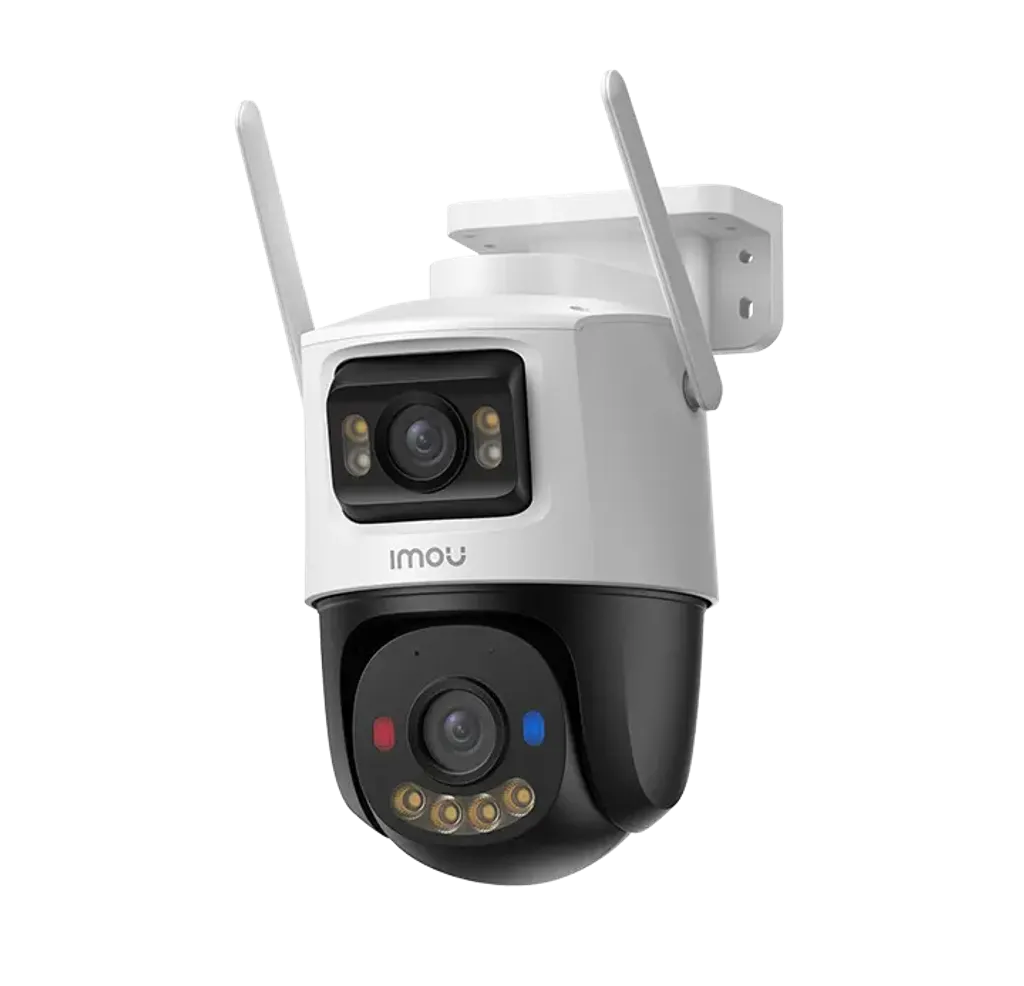 IPC-S7XEN-6M0WED. Camara Imou Cruiser Dual 2 de 6MP exterior tipo PT lente fijo de 3MP y lente PT de 3MP iluminacion maxima de hasta 30m