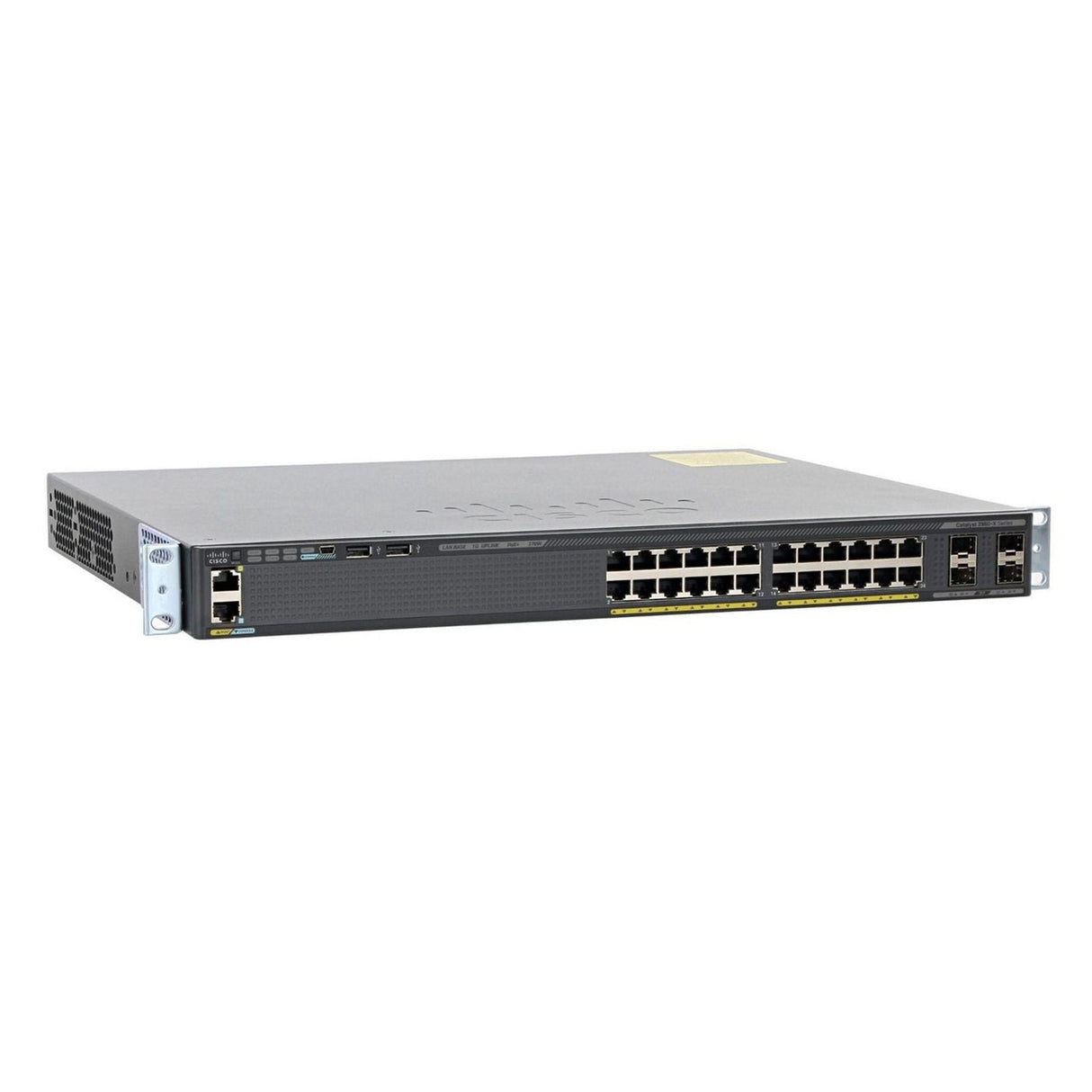 WS-C2960X-24PS-L Cisco 2960-X 24 GigE PoE 370W. 4 x 1G SFP LAN Administrable (Reacondicionado) - Gestion y Equipos (G&E)