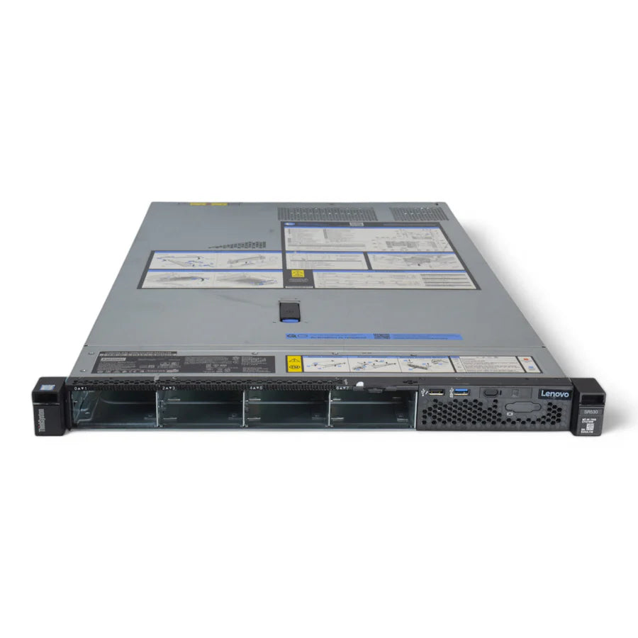 Lenovo Thinsystem SR530 Servidor 8SFF, 1 x Intel Xeon Silver 4210 CPU, 4 x 16GB DDR4-2933, 6 x 480GB SATA SSD - Gestion y Equipos (G&E)