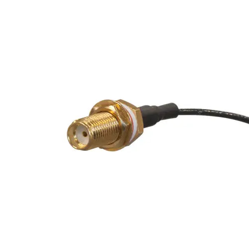 Pigtail MikroTik U.FL a SMA para conectar módulos inalámbricos a antenas externas. Solución compacta para equipos y gabinetes indoor/outdoor. - Gestion y Equipos (G&E)