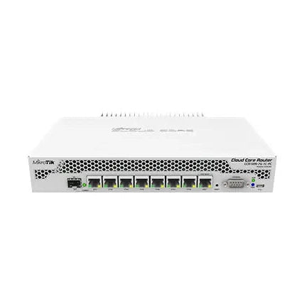 Cloud Core Router 1036 con CPU 36 núcleos, 8 Gigabit y 2 SFP+. Ideal para routing de alto tráfico, core de red e ISP.