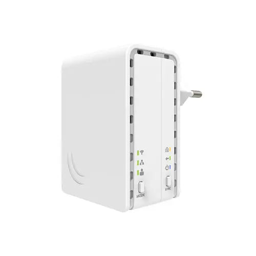 PWR-Line AP con PLC y Wi-Fi 2.4GHz, permite extender red por cableado eléctrico y ofrecer acceso inalámbrico compacto para hogar u oficina.