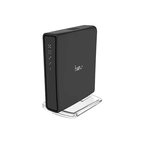 hAP ac² dual band con 5 puertos Gigabit, USB y RouterOS L4. Router compacto de alto rendimiento para hogar y oficina.