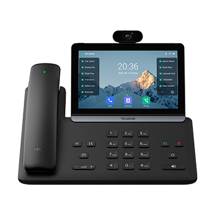 Yealink Teléfono IP multimedia con pantalla táctil y videollamadas.