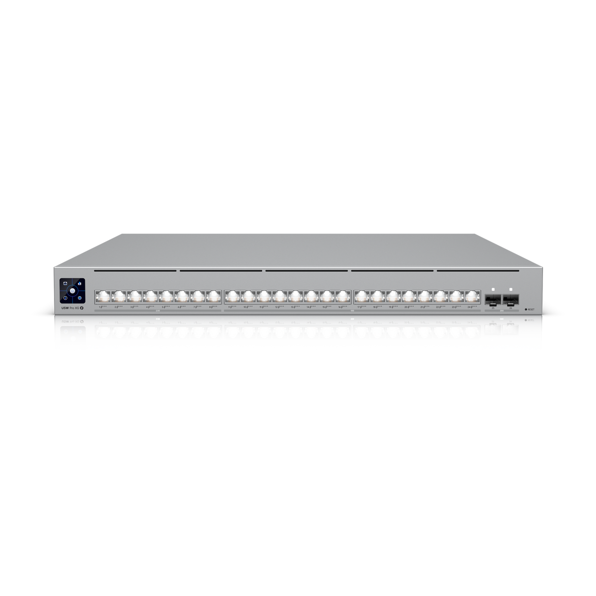 UniFi SWITCH 870W 24Ports: (16)10GbE PoE+++ (8)2.5GbE PoE+++ (2)SFP28-25GbE L2/L3 Req: Cable Server 3200