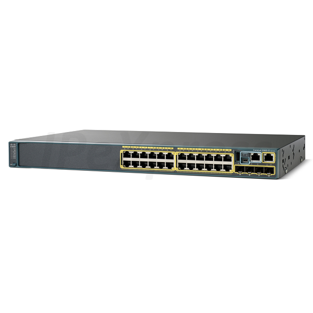 WS-C2960S-24TS-L Cisco Catalyst 2960S 24-PORT RJ45+ 4SFP Lan Base (Reacondicionado) - Gestion y Equipos (G&E)