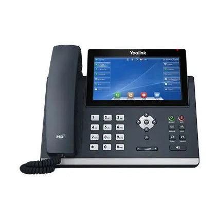Yealink Teléfono IP premium con pantalla táctil y audio HD.