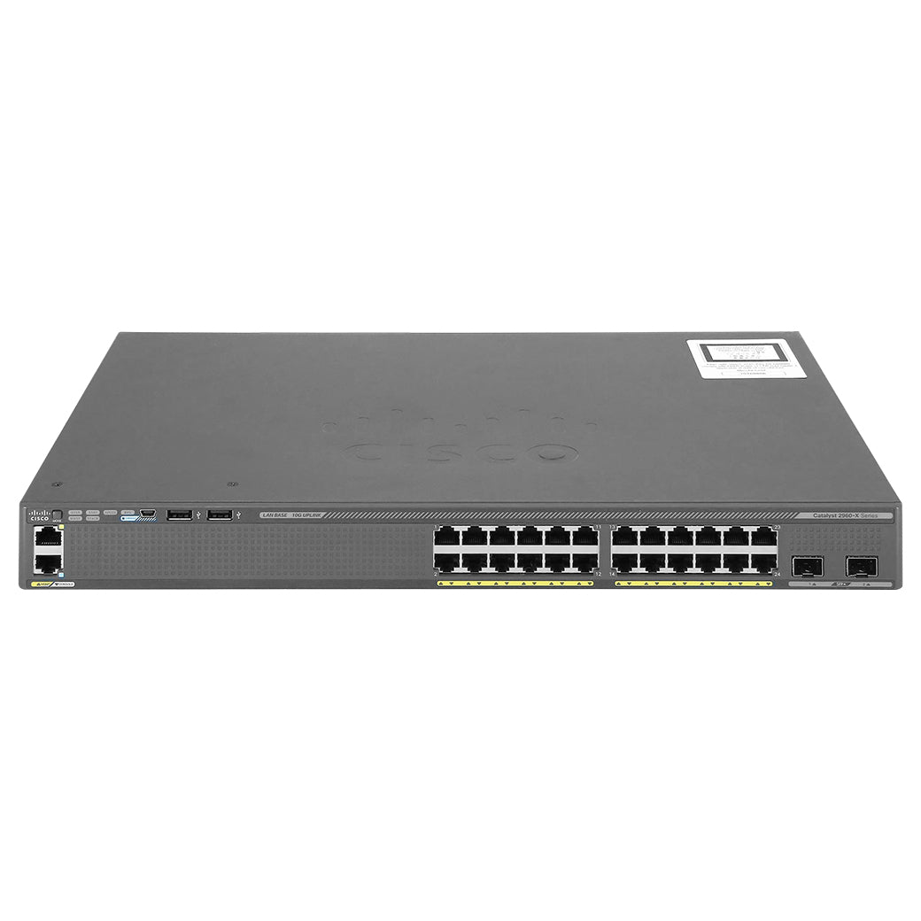 WS-C2960X-24TD-L Switch Cisco Catalyst 2960-x Series 24xGigE 2x10G SFP+ (Reacondicionado) - Gestion y Equipos (G&E)
