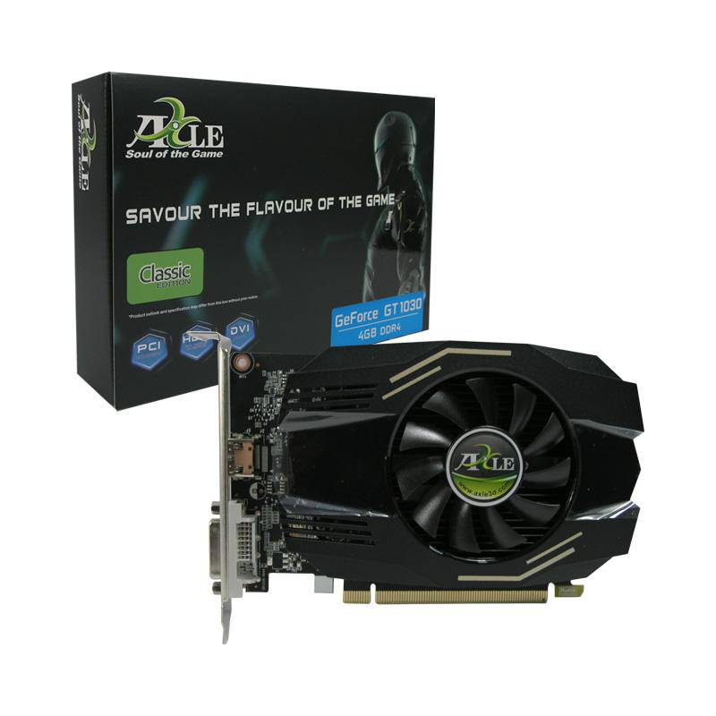 GT1030-4GB-DDR4 NVIDIA GeForce GT 1030 DDR4 4GB AXLE - Gestion y Equipos (G&E)