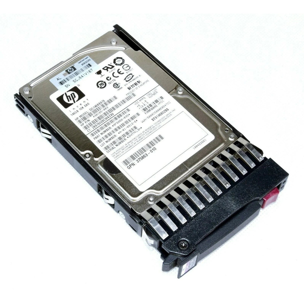 432320-001 HP 146GB 3G 10K 2.5 SP SAS HDD 431958-B21 - Gestion y Equipos (G&E)