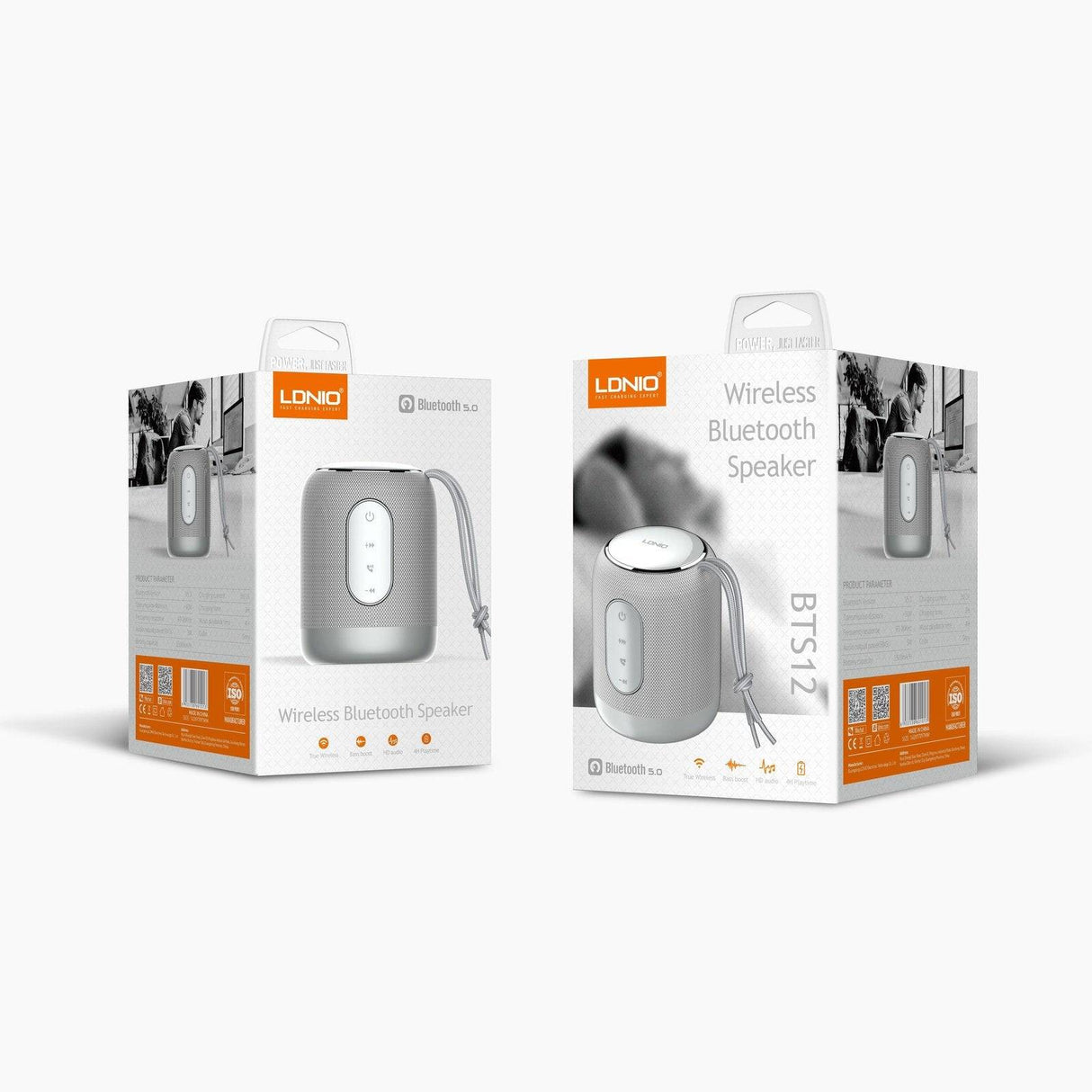 Parlante Inalámbrico Bluetooth LDNIO BTS12 Gris - Gestion y Equipos (G&E)