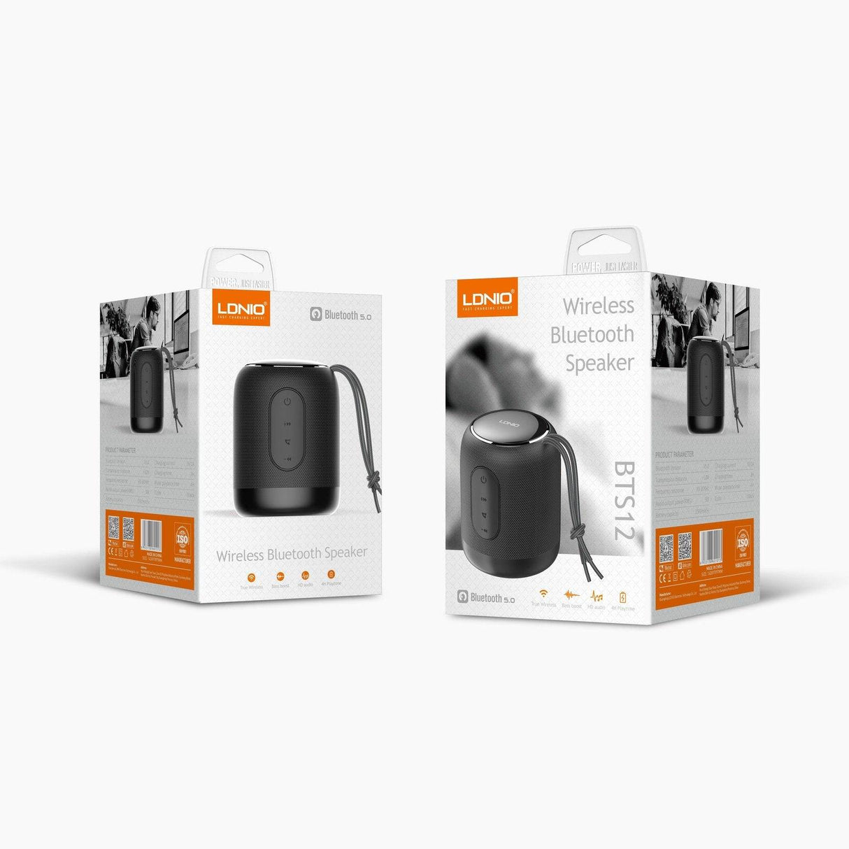 Parlante Inalámbrico Bluetooth LDNIO BTS12 Negro - Gestion y Equipos (G&E)