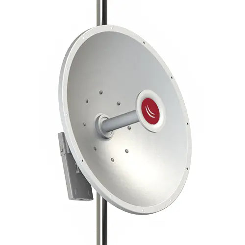 Antena mANT 30 dBi 5GHz dual-pol con adaptador de precisión. Ideal para enlaces PtP de largo alcance y máxima ganancia en redes WISP.