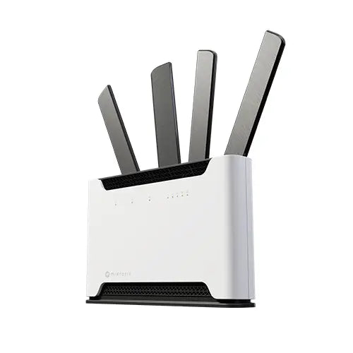 Chateau 5G ax con Wi-Fi 6, módem 5G RG502Q, puerto 2.5G, 4 Gigabit y RouterOS. Router móvil avanzado para hogar o empresa.