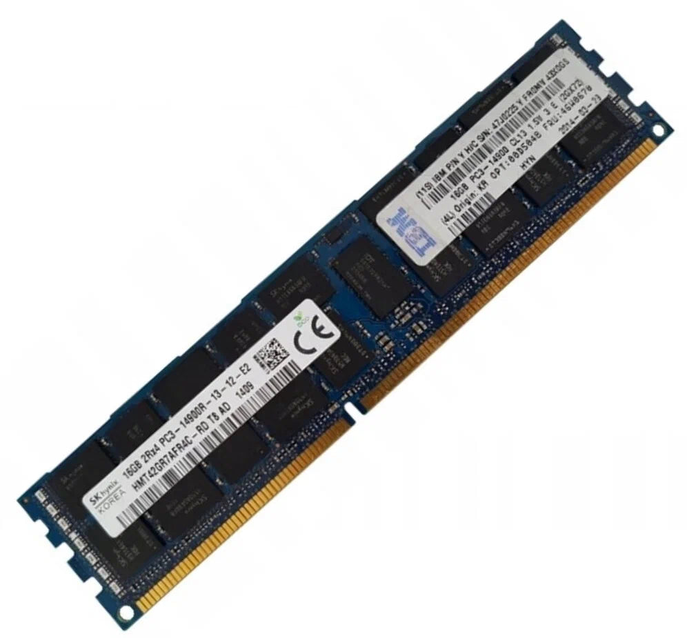 47J0225 Lenovo 16GB 2Rx4 PC3-14900R ECC Memory - Gestion y Equipos (G&E)