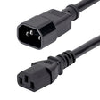 Cable De Alimentación C14 (macho) a C13 (hembra) 1.0m 0,6m - Gestion y Equipos (G&E)