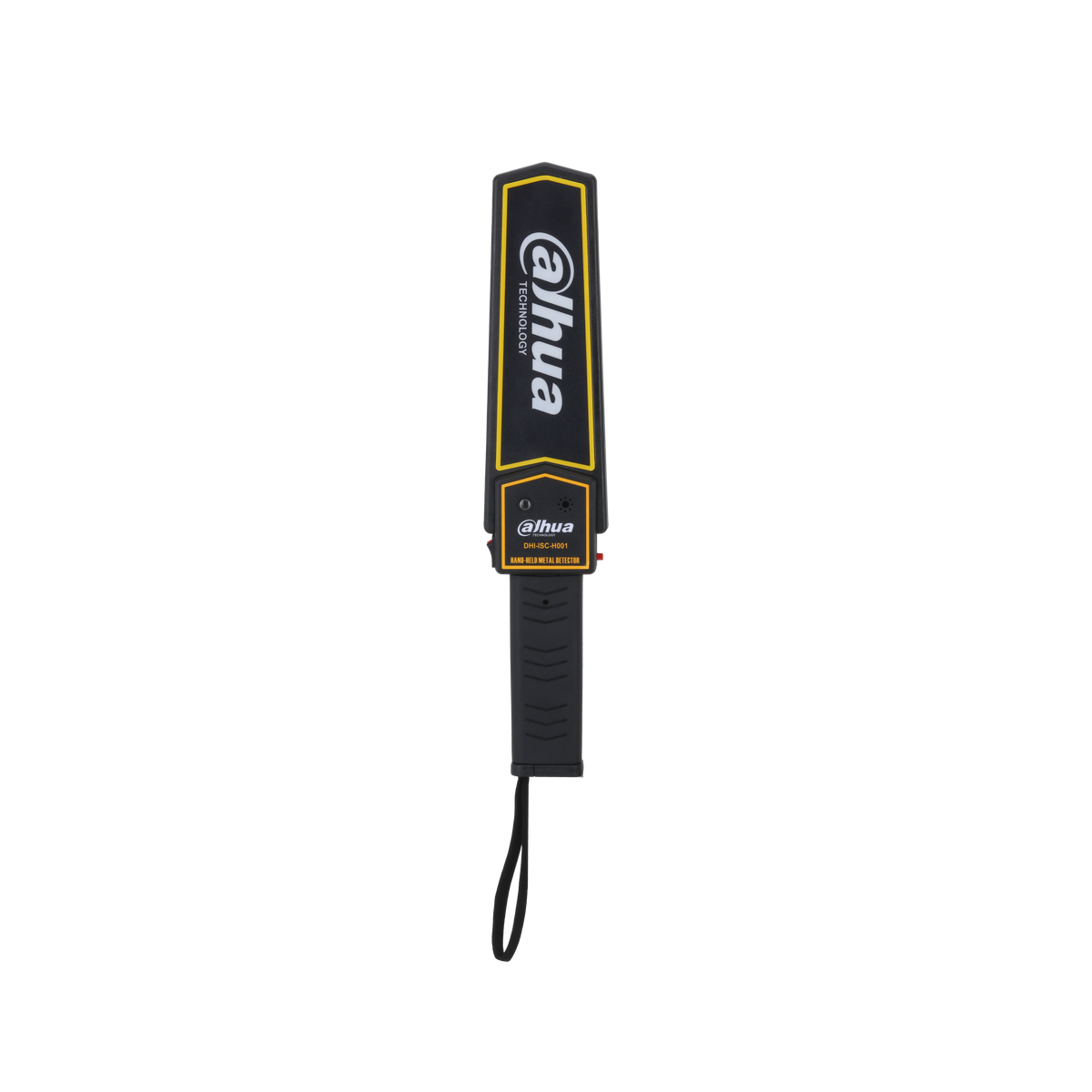 DHI-ISC-H001 detector portátil de metales de alta sensibilidad, con alarmas sonoras, luminosas o vibración. Diseño liviano, bajo consumo y operación confiable en distintos entornos.
