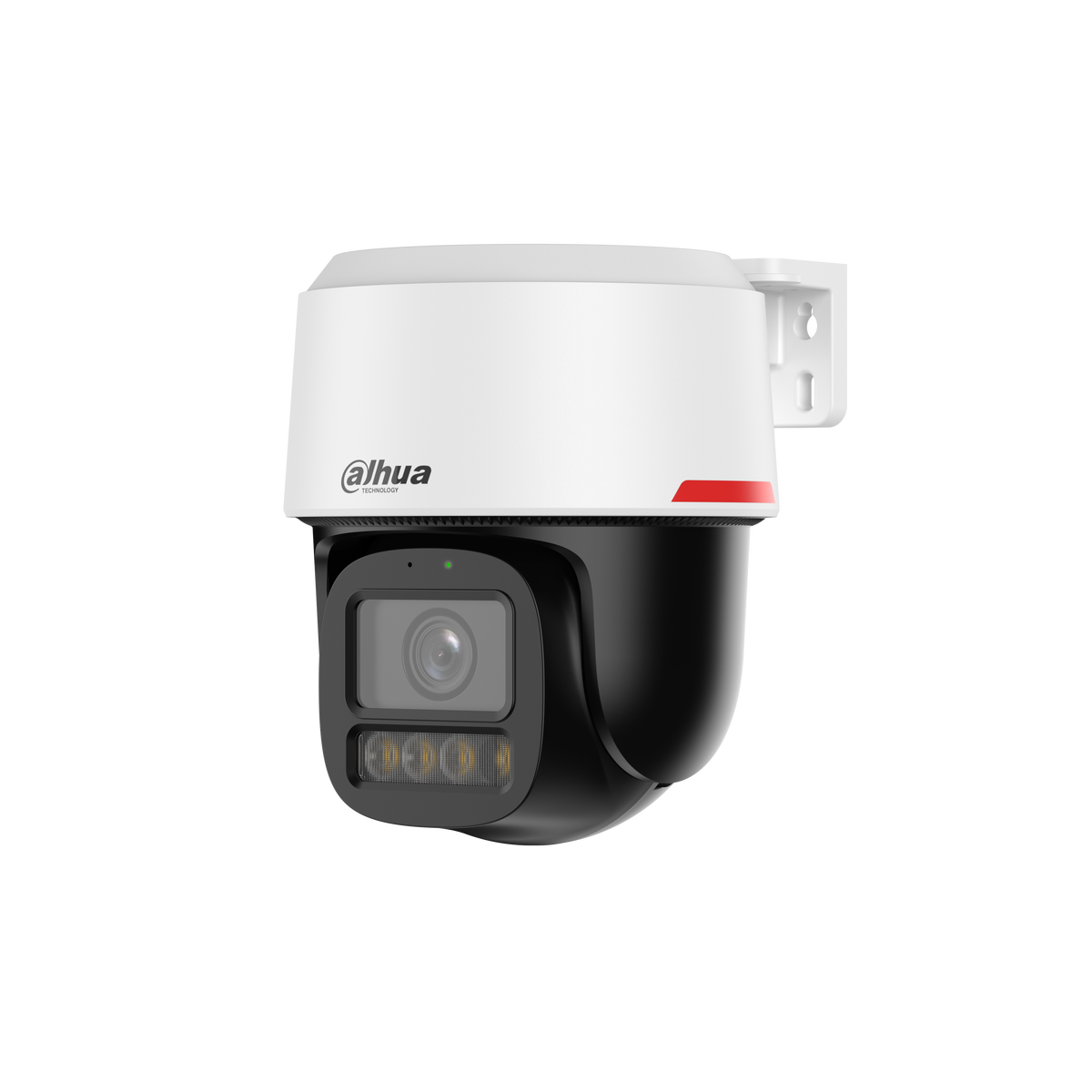 Cámara PT IP Dahua 8 MP 4K, lente 3,6 mm, WiFi 6, WizColor, IA de personas y vehículos, Auto Tracking, audio bidireccional, disuasión activa e IP66.