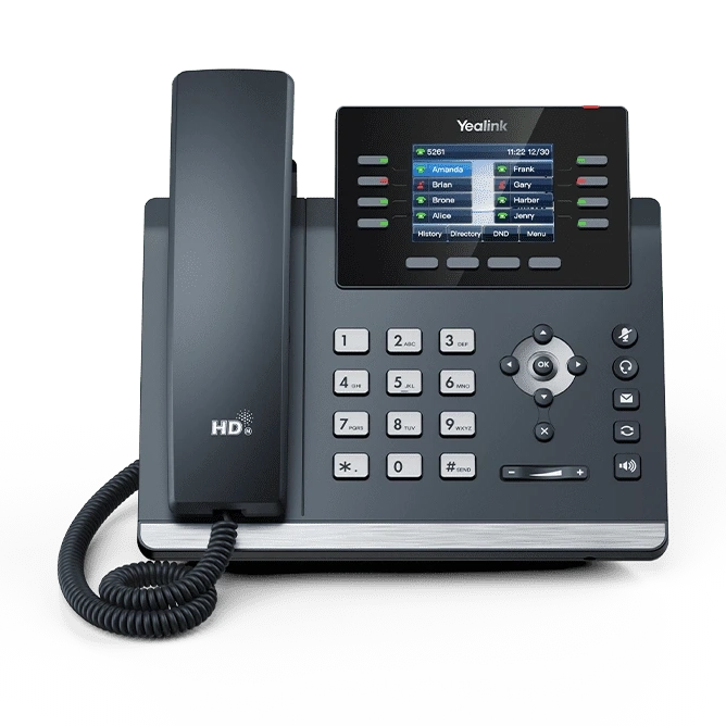 Yealink Teléfono IP Wi?Fi con pantalla a color y audio HD.