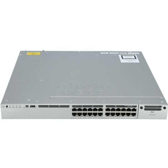 WS-C3850-24P-E Cisco Catalyst 3850 24x 1Gbit RJ45 PoE+ 1x Uplink Module Slot 1x 715W PSU