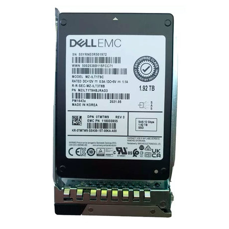 400-AXPB - Dell 1.92TB SSD 2.5 SAS 12G RI 0086DD (Reacondicionado) - Gestion y Equipos (G&E)