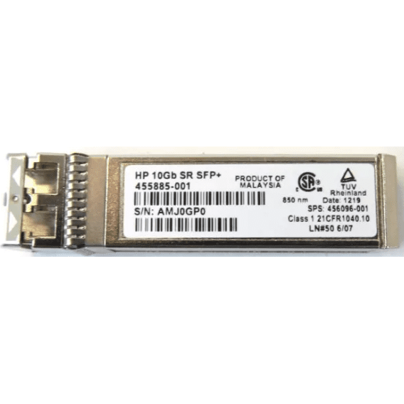 455885-001  HP BladeSystem c-Class 10Gb SFP+ SR Transceiver 456096-001