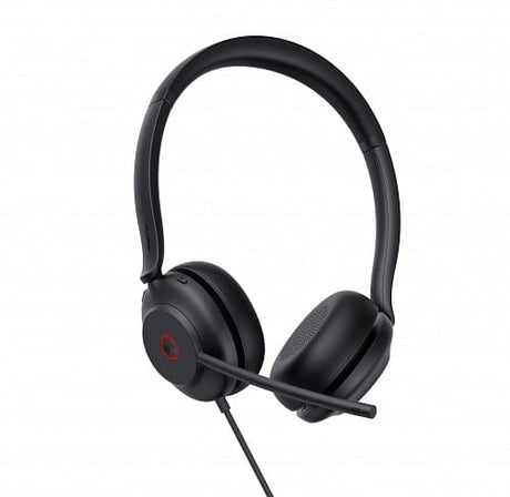 Cintillo USB binaural ,micrófono con cancelación de ruido ,  esponja de cuero sintético , certificado para Teams - Gestion y Equipos (G&E)