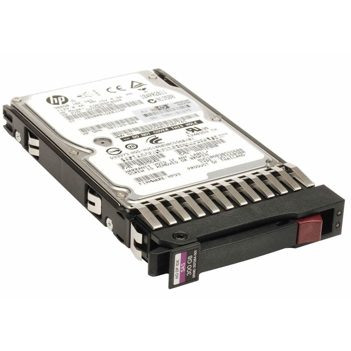 507284-001 HP 300GB 6G SAS 10K DP ENT 2.5 SFF HDD 507127-B21