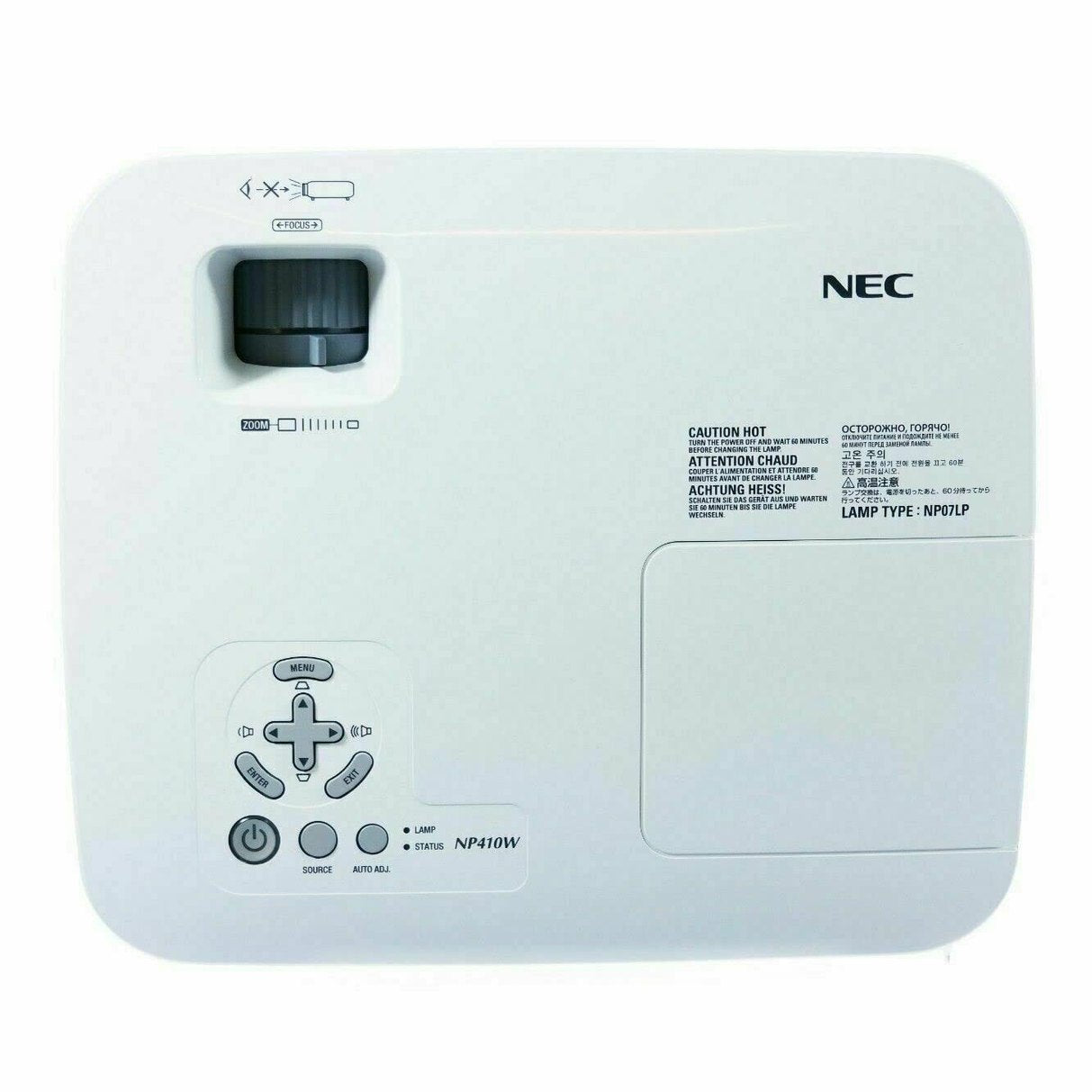 Proyector NEC NP410 LCD 2.600 Lumenes (1024 x 768) 2000:1 (Reacondicionado) - Gestion y Equipos (G&E)