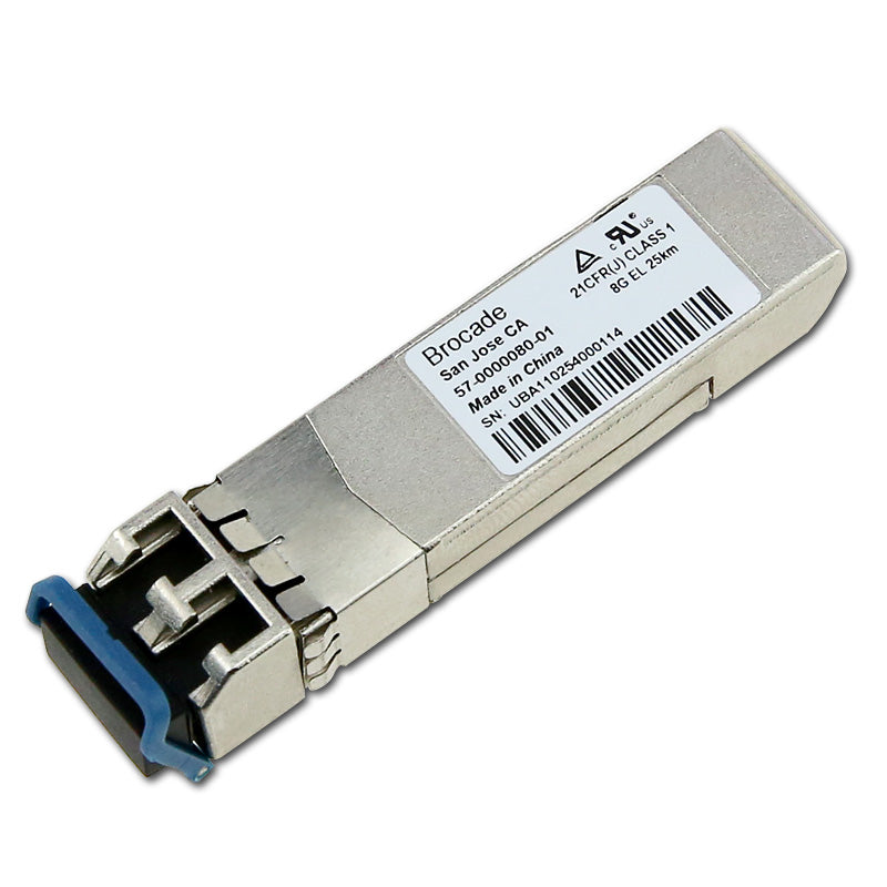 57-0000080-01 Brocade 8GB ELW 25km Fibre Channel FC SFP Module Transce ...