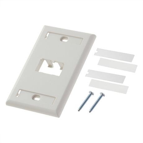 CFPL2IWY Panduit, Placa frontal de 2 puertos de 1 banda - Gestion y Equipos (G&E)