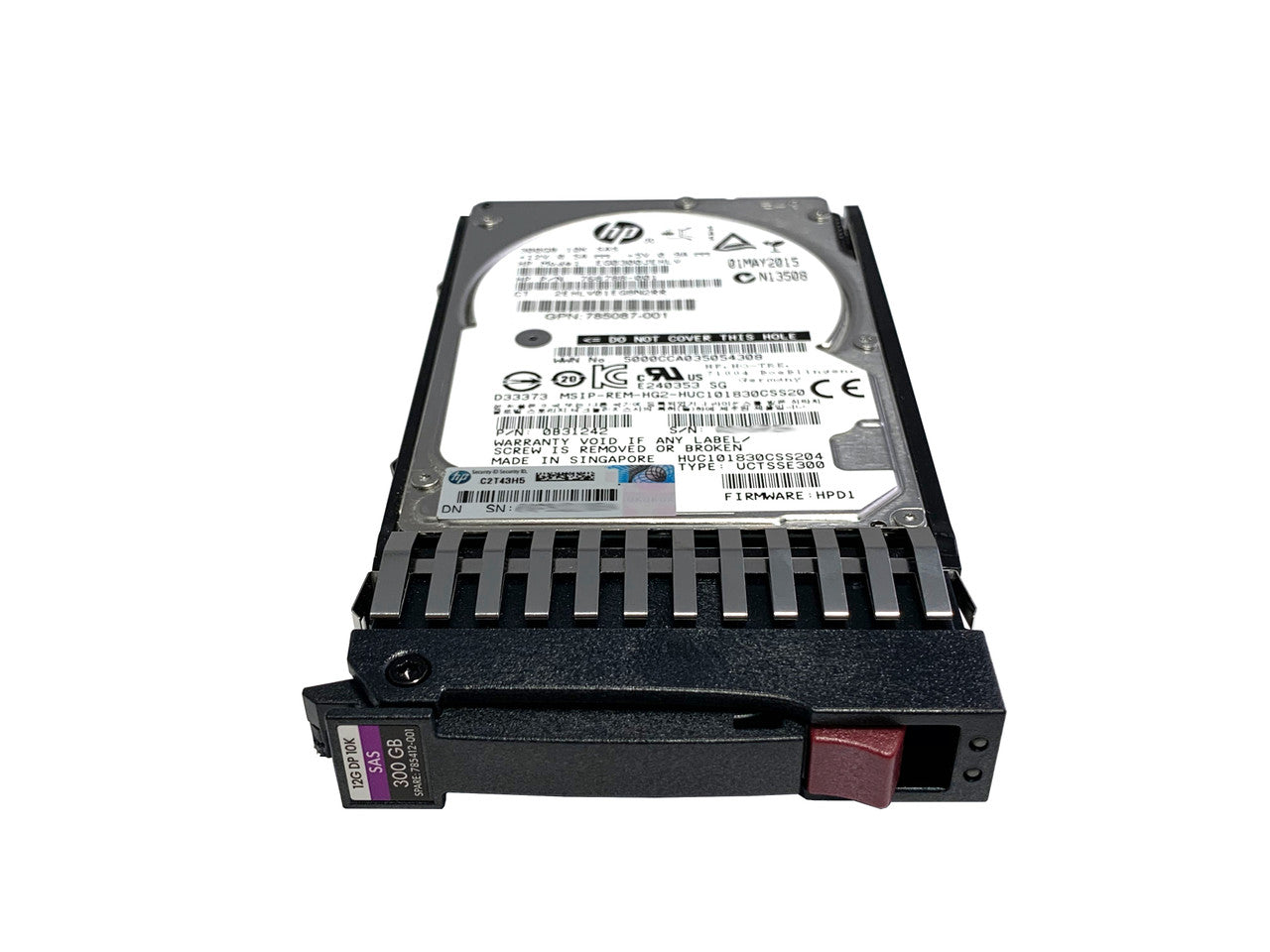 785412-001 HP 300-GB 12G 10K 2.5 DP SAS 785071-B21 (Nuevo)