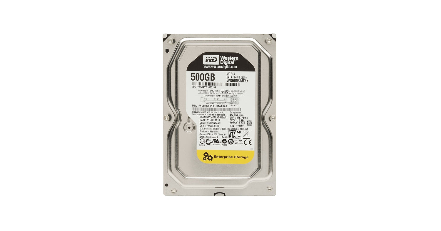WD5003ABYX WD 500GB 7.2K 3.5 SATA HDD 1KWKJ