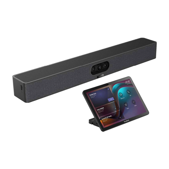 Yealink Barra inteligente para videoconferencias con cámara IA y audio optimizado. - Gestion y Equipos (G&E)
